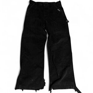 distressed baggy black jeans w studs